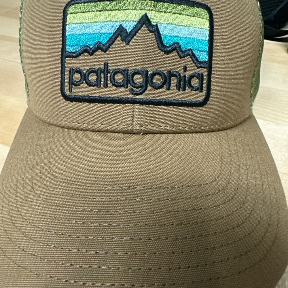 Patagonia Brown Cap with Blue, Green & Yellow Patch - Picture 6 of 7